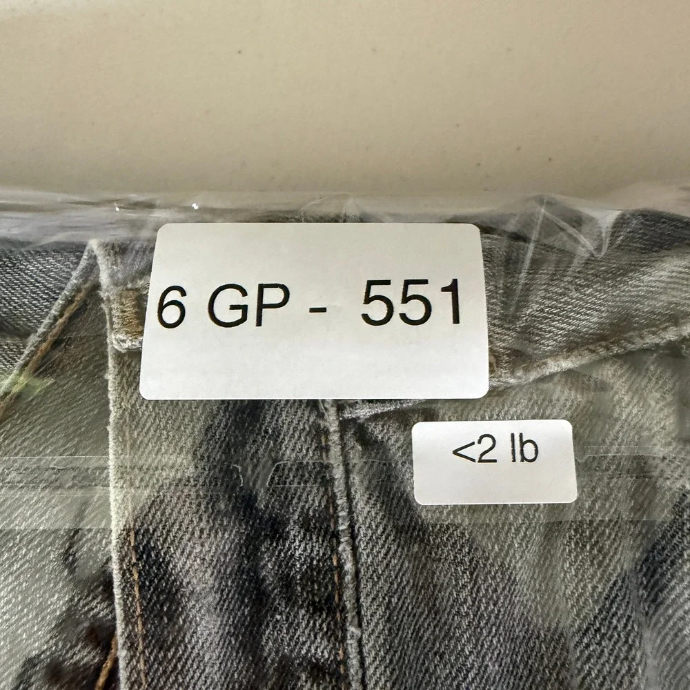Levis 501 Jeans Mens 34x32 (Fits 32x31) Gray Button Fly Straight Leg Denim